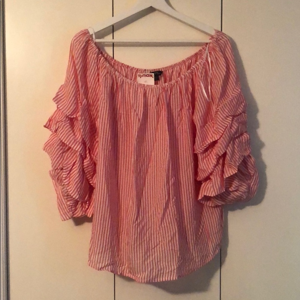 Red/White Striped Top